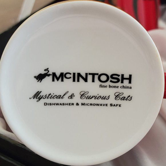McIntosh 4 piece Mystical and Curious Cats fine bone china mug set - Picture 4 of 14